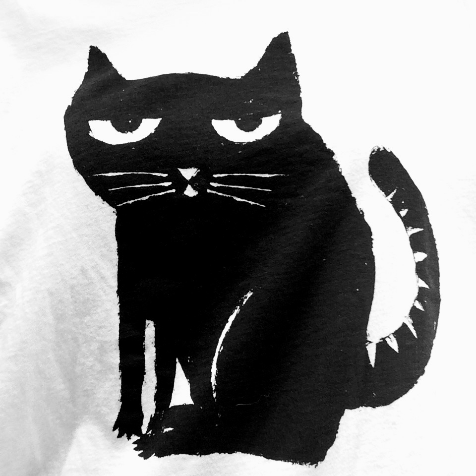black cat print